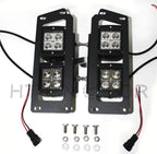 2X 80W CREE Dual LED Pods with Foglight Bracket for Dodge RAM 1500 2500 (2010–2023)
