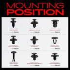 Fasteners Bumper Fender Trim Clips Kit for Toyota Avalon (2005–2012)