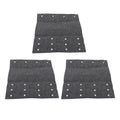 Set of 3 RV Step Covers for Camper (Wrap Around, Gray)