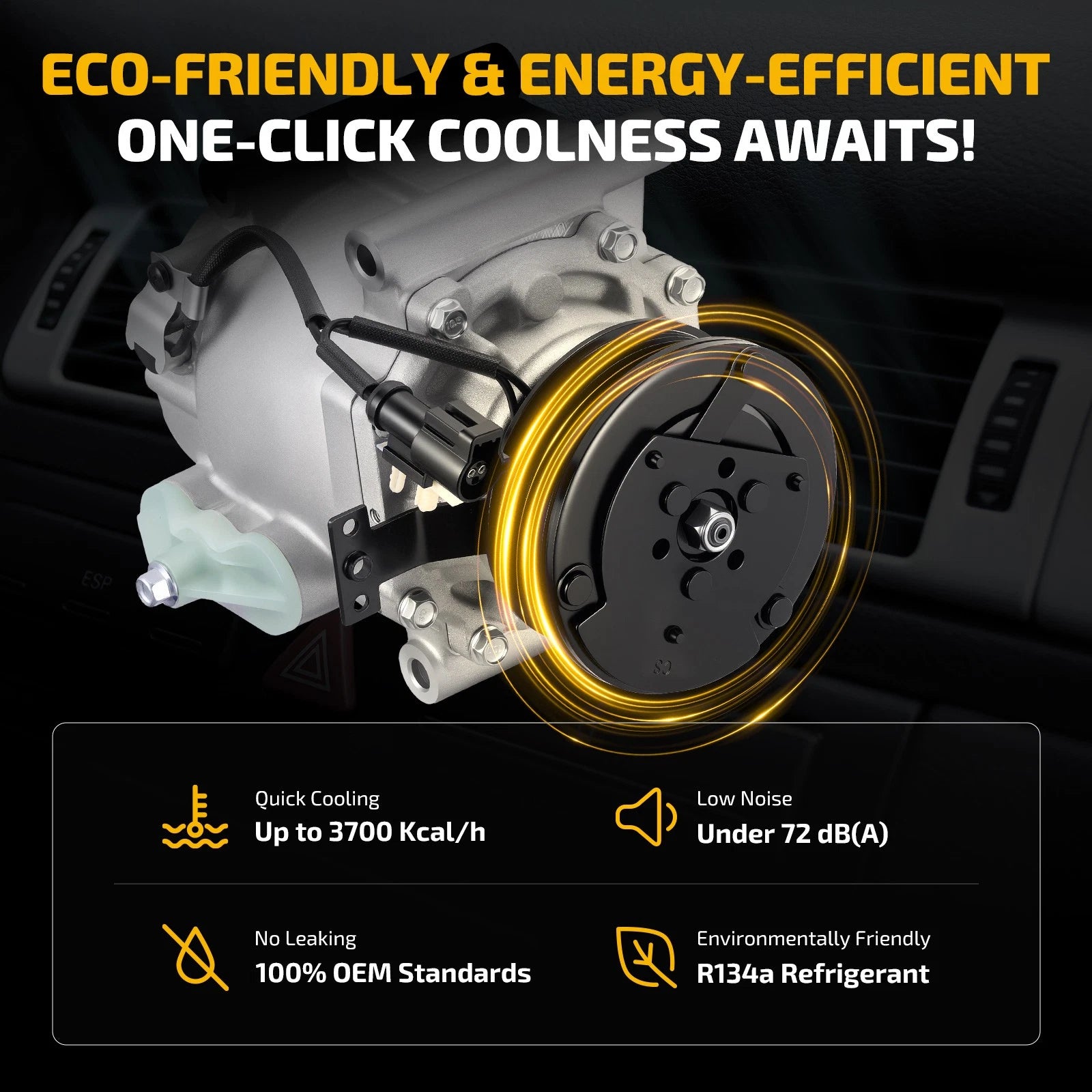 A/C Compressor for Lincoln LS 3.0L (2000–2005) Fits Jaguar S-Type CO 102541AC
