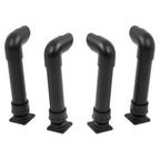 Set of 4 Black Snorkel Kits for Polaris Sportsman 400 500 600 700 800 (1994–2014)