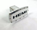 Tow Hitch Cover Plug with Chrome Black Script Logo for Dodge Hemi (2005–2010)