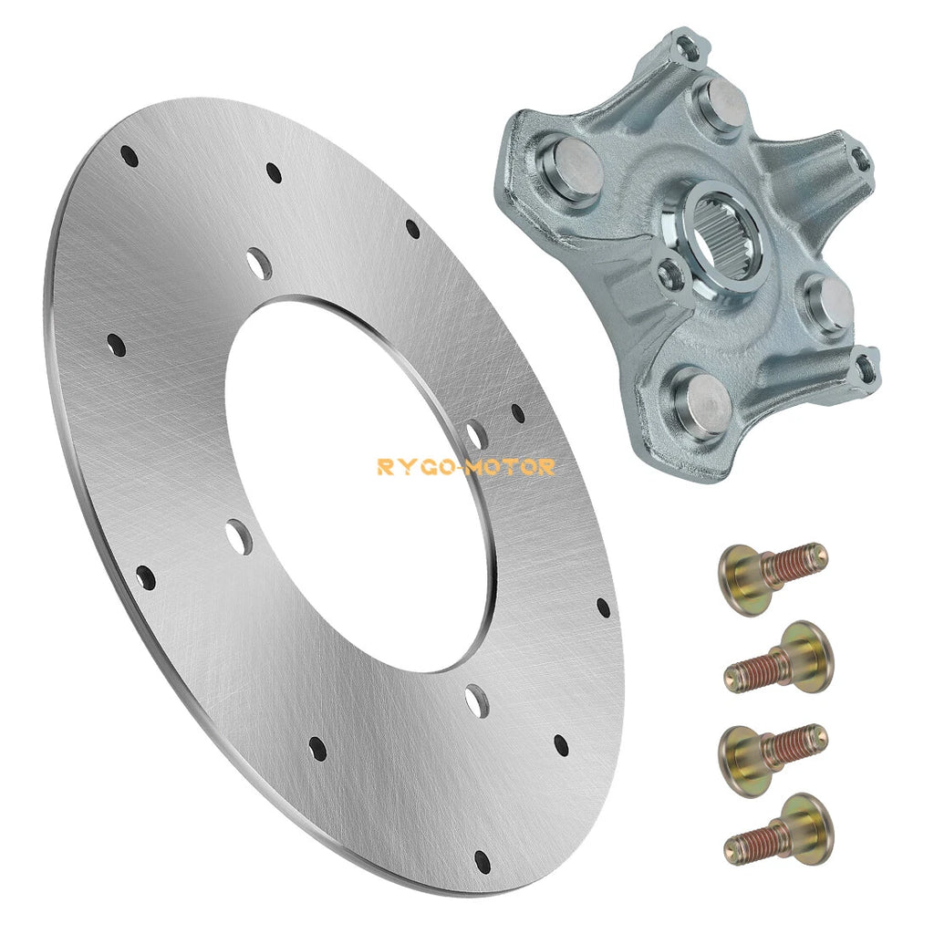 Front Wheel Hub & Brake Rotor Disc for Arctic Cat 250 300 400 450 500 550 650 700 (2000–2023)