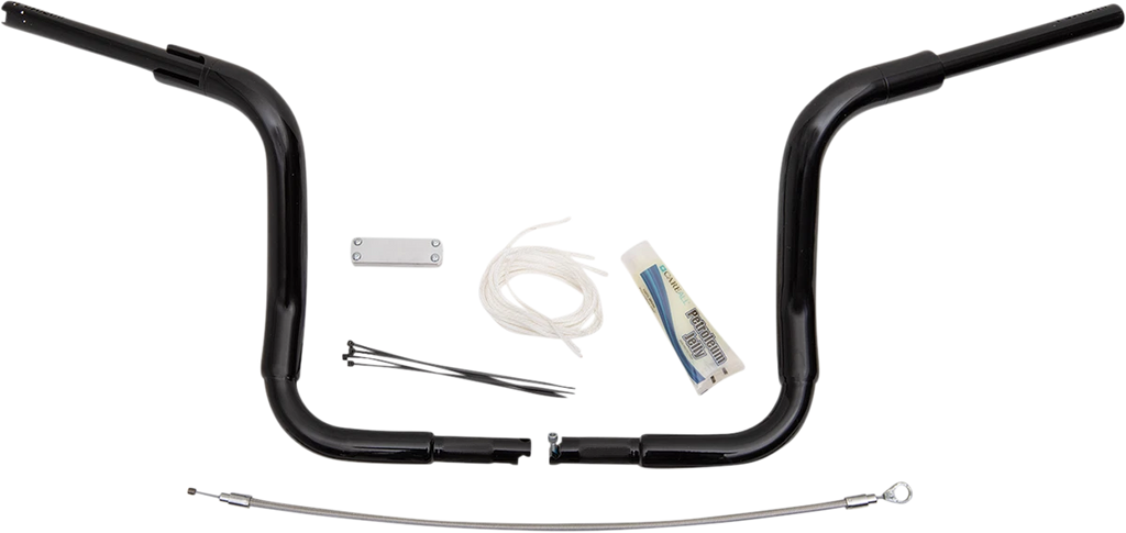 1-1/2" EZ Install Rounded Top Handlebar Kit for Harley (2014–2023) - Black