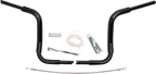 1-1/2" EZ Install Rounded Top Handlebar Kit for Harley (2014–2023) - Black