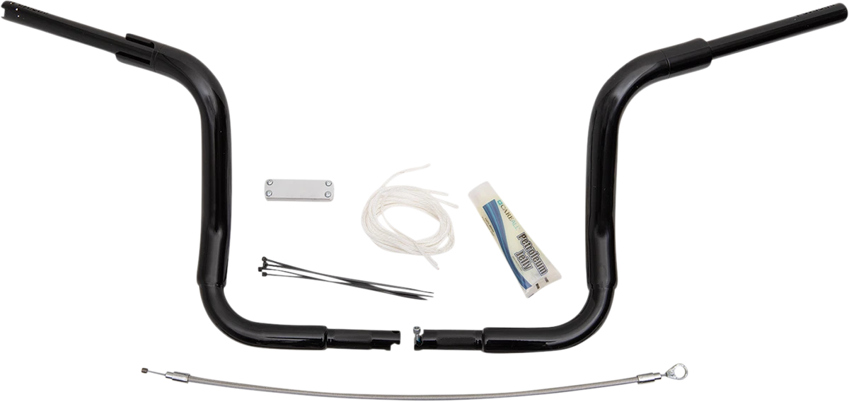 1-1/2" EZ Install Rounded Top Handlebar Kit for Harley (2014–2023) - Black