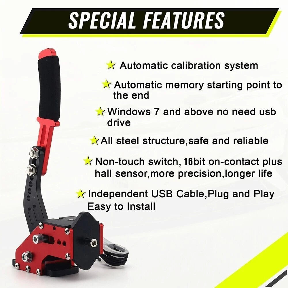 16Bit USB Handbrake SIM for T500 G27 G29 Racing Games