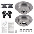 Rear Drilled Slotted Brake Rotors and Pads for Subaru Forester (2014–2018)