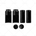 Black Fork Cover Set for Harley Softail M8 Street Bob (2018–2022)