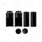 Black Fork Cover Set for Harley Softail M8 Street Bob (2018–2022)
