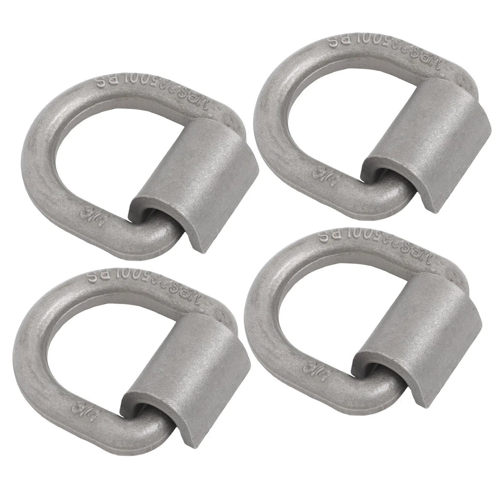 Set of 4 Weld-On Forged D Rings for Heavy Duty Applications