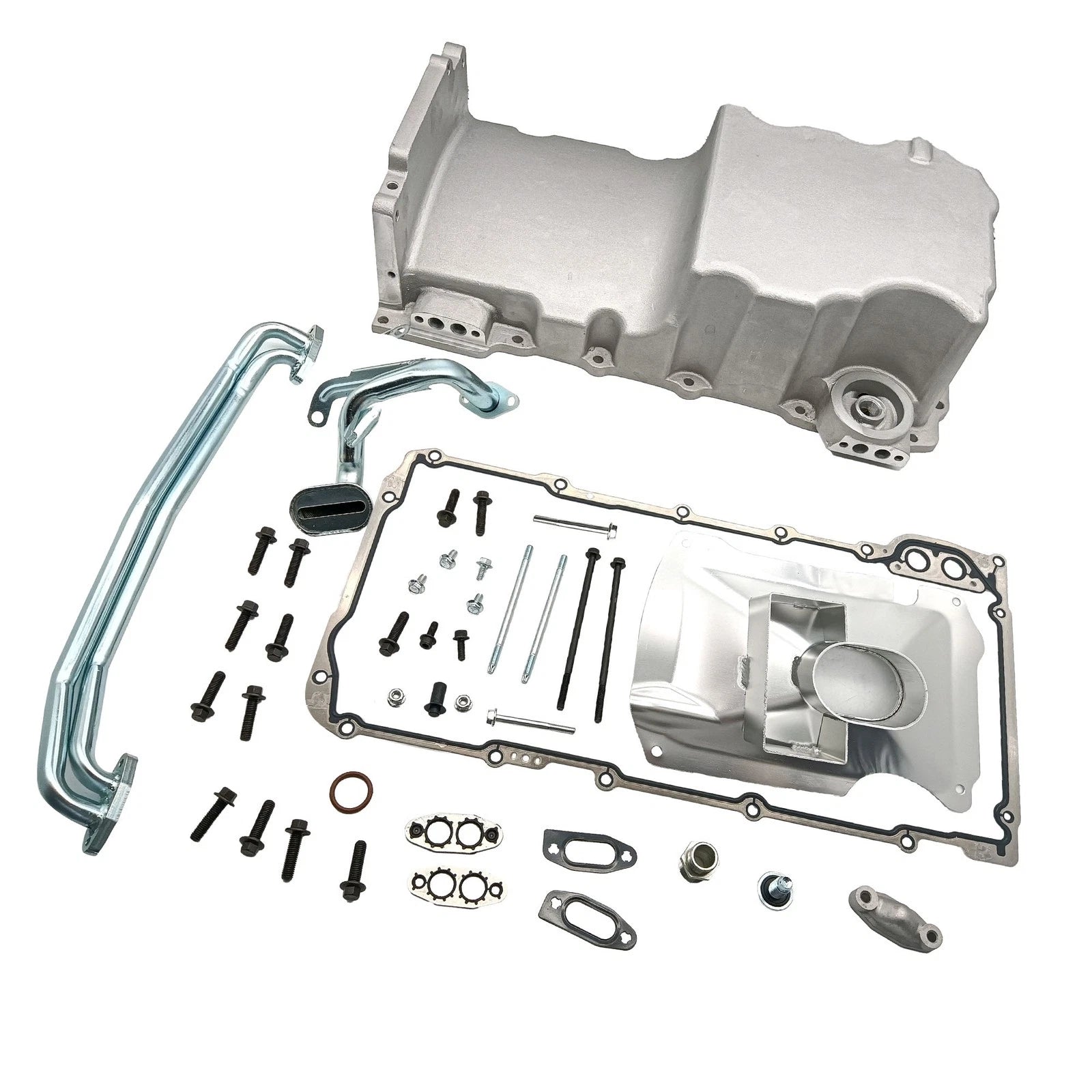 Front Engine Oil Pan for Chevy LS1 LS2 LS3 LSX (Wet Sump Retrofit)
