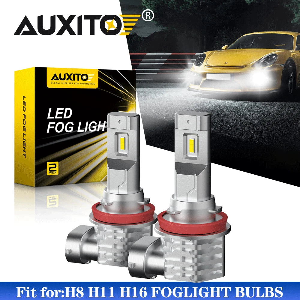 H11 H8 LED Bulbs for Fog Light DRL (6500K Xenon White)