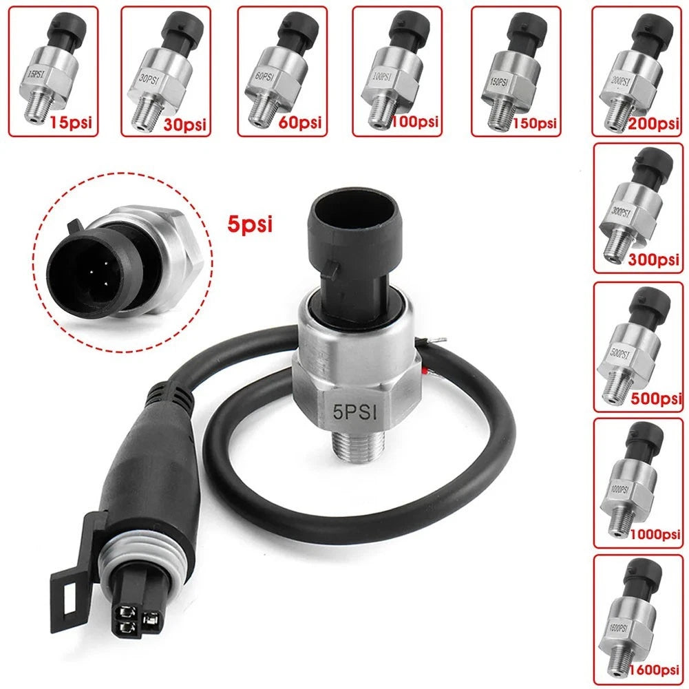 Fuel Pressure Transducer Sender for (5V, 18 NPT, 5PSI, 1000PSI)