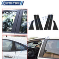 Carbon Fiber Pattern Vinyl Pillar Post Stickers for Honda Civic 2016–2021