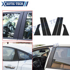 Carbon Fiber Pattern Vinyl Pillar Post Stickers for Honda Civic 2016–2021