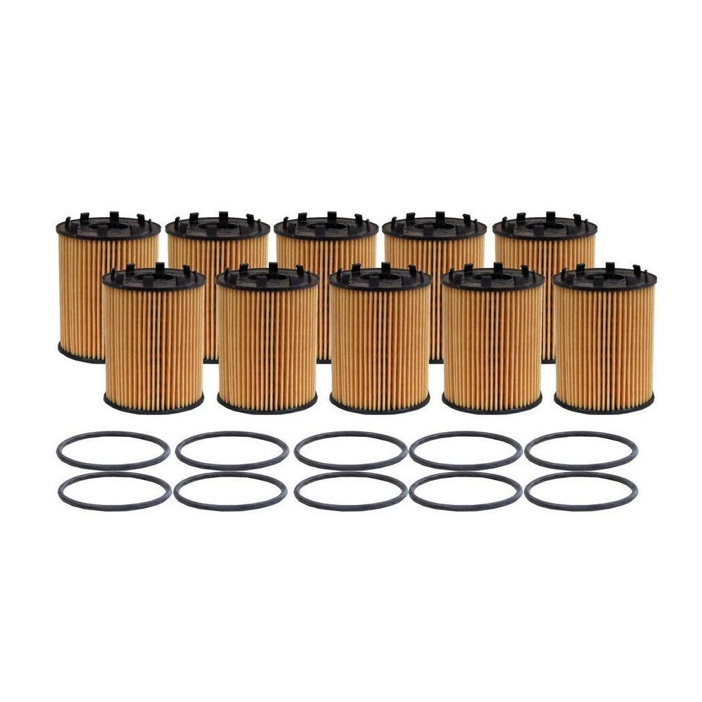 Set of 10 Engine Oil Filters for Dodge Fiat Jeep 1.4L L4 GAS (OEM)