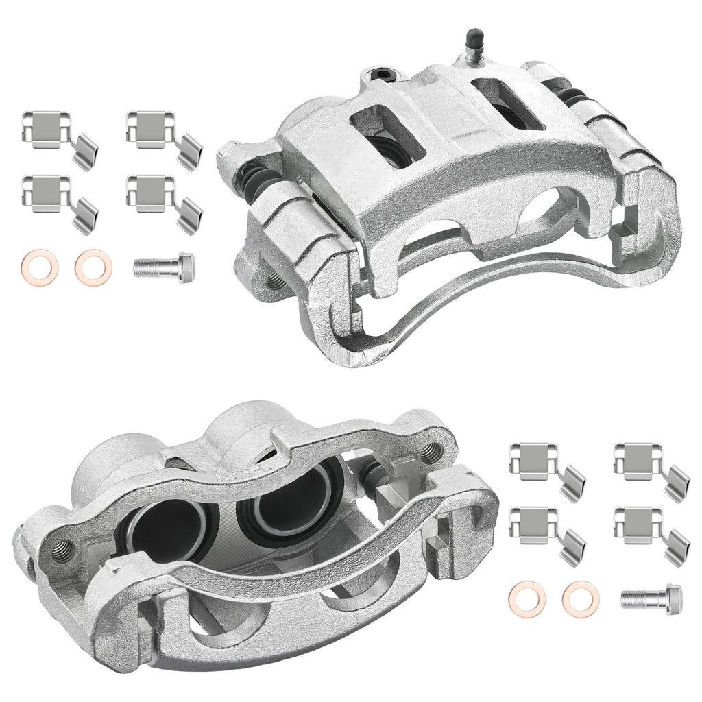 Front Brake Calipers with Bracket Pair for 1998-2003 Chevrolet S10 (2.2L)