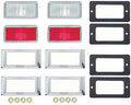 Side Marker Light Lamp Kit Clear Red for 1968 Chevrolet Camaro
