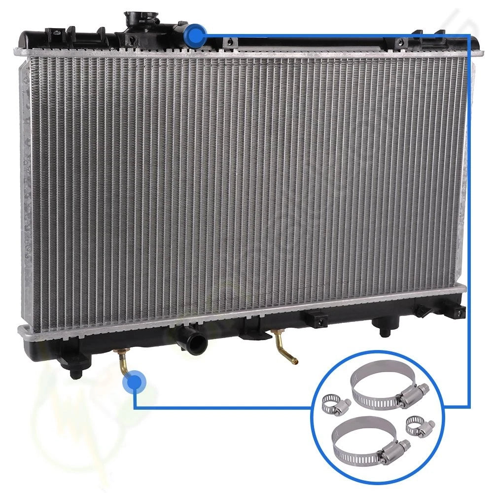 Radiator for Toyota Paseo Tercel (1996–1997) w/ Hose Clamps Kit