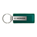 Green Leather Keychain KC1546.HON - Officially Licensed for Honda