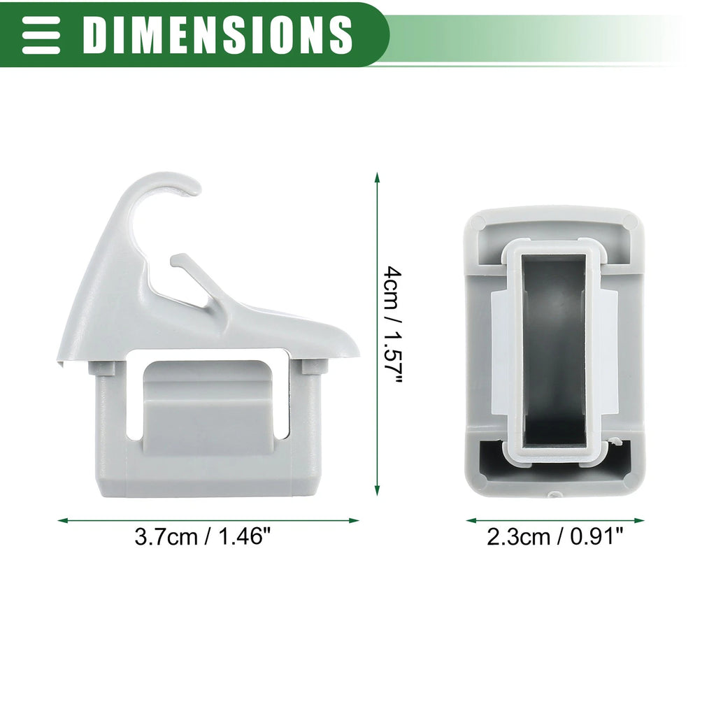 Sun Visor Holder Clip for Mitsubishi Lancer (2006–2017) No.MR654343 Gray