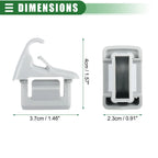 Sun Visor Holder Clip for Mitsubishi Lancer (2006–2017) No.MR654343 Gray
