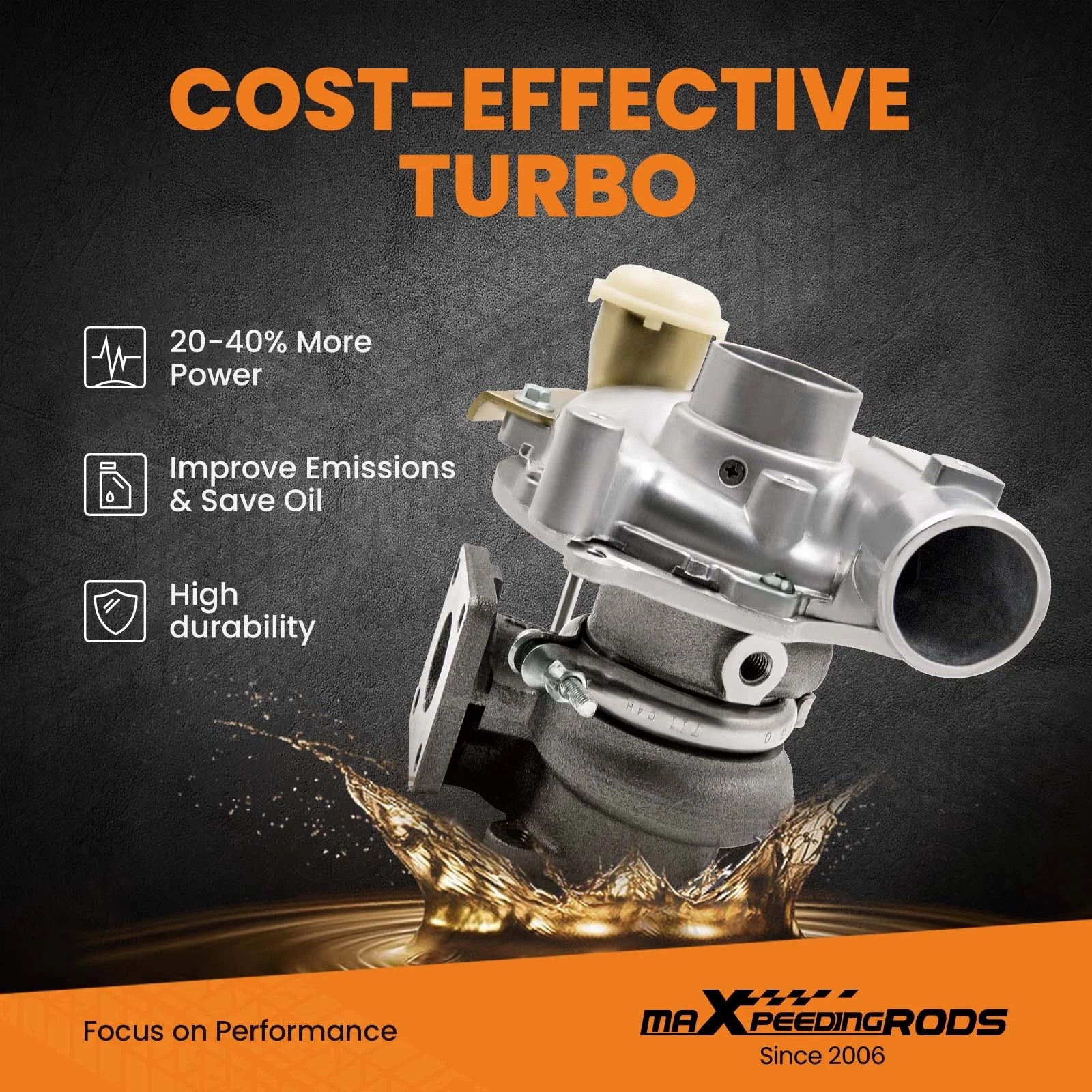 Turbocharger for Holden Isuzu D-Max Rodeo 2.5L 136HP (2002–2012) 8972402101