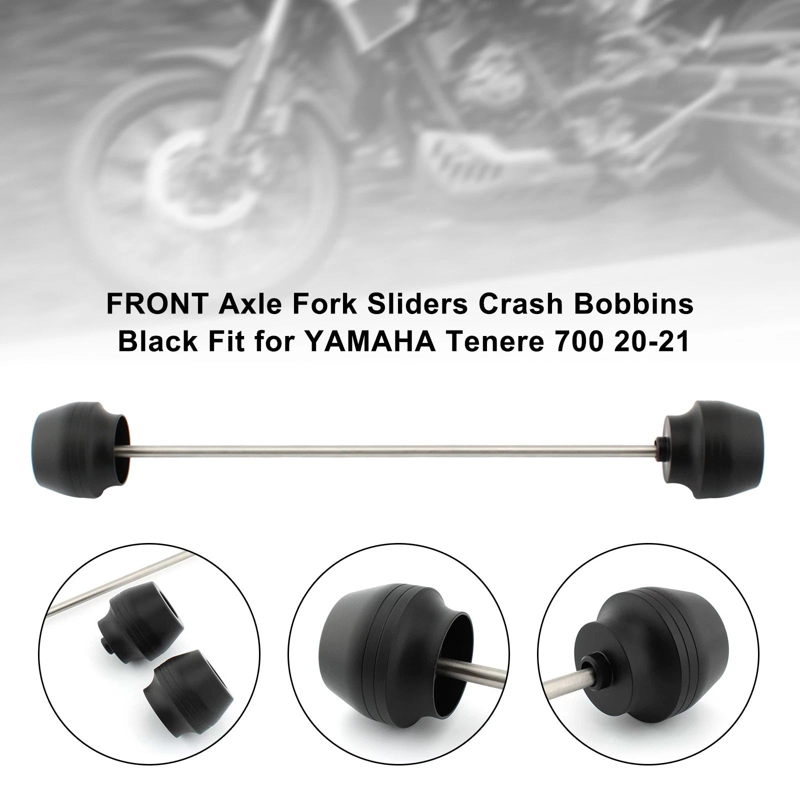 Front Axle Fork Sliders Crash Bobbins for Yamaha Tenere 700 (2020–2021)