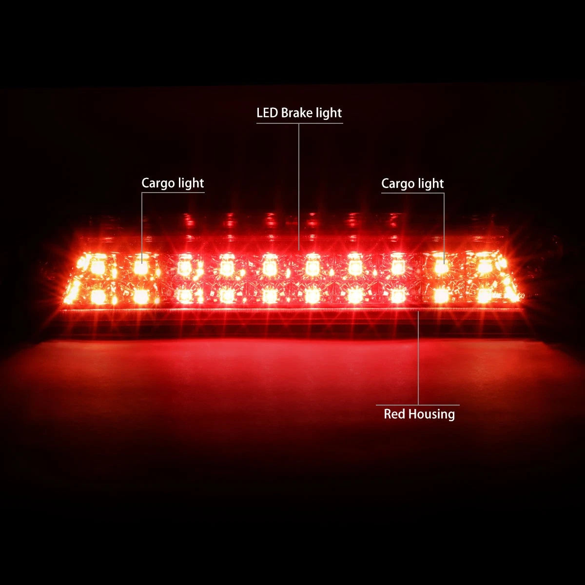 LED Third Tail Brake Light Cargo Lamp for Silverado Sierra (2014–2020)