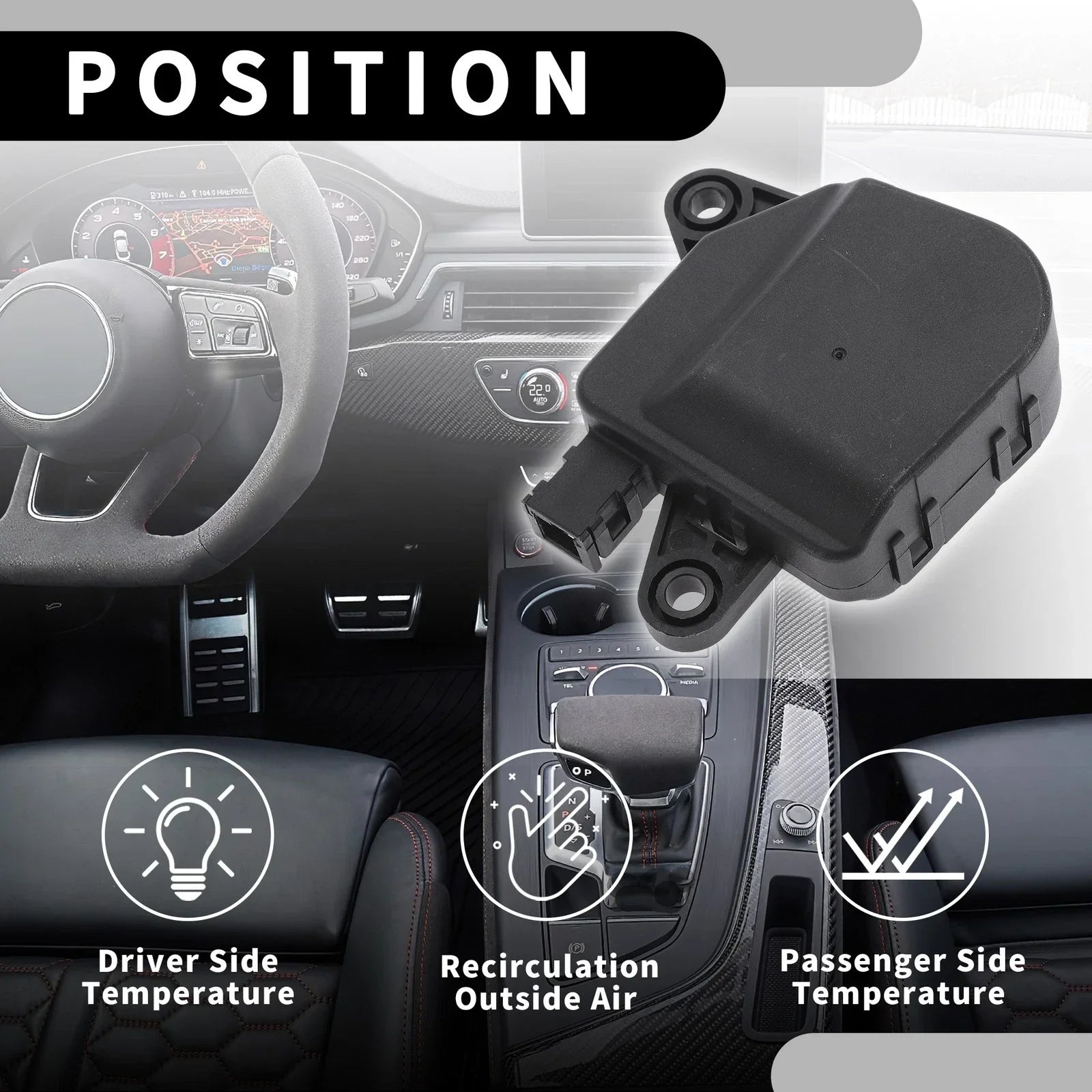 HVAC Heater Blend Door Actuator for Chevrolet Uplander (2005-2009)
