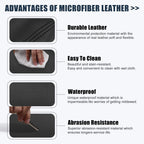 Black Microfiber Leather Armrest Protector for BMW X3 (2011–2017)