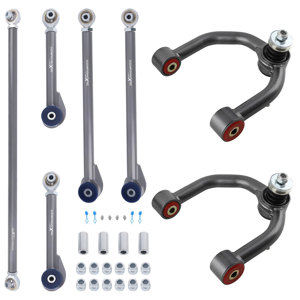 Front Upper A Arms + Rear Control Arm + Track Bar for Toyota 4Runner (1996–2002)