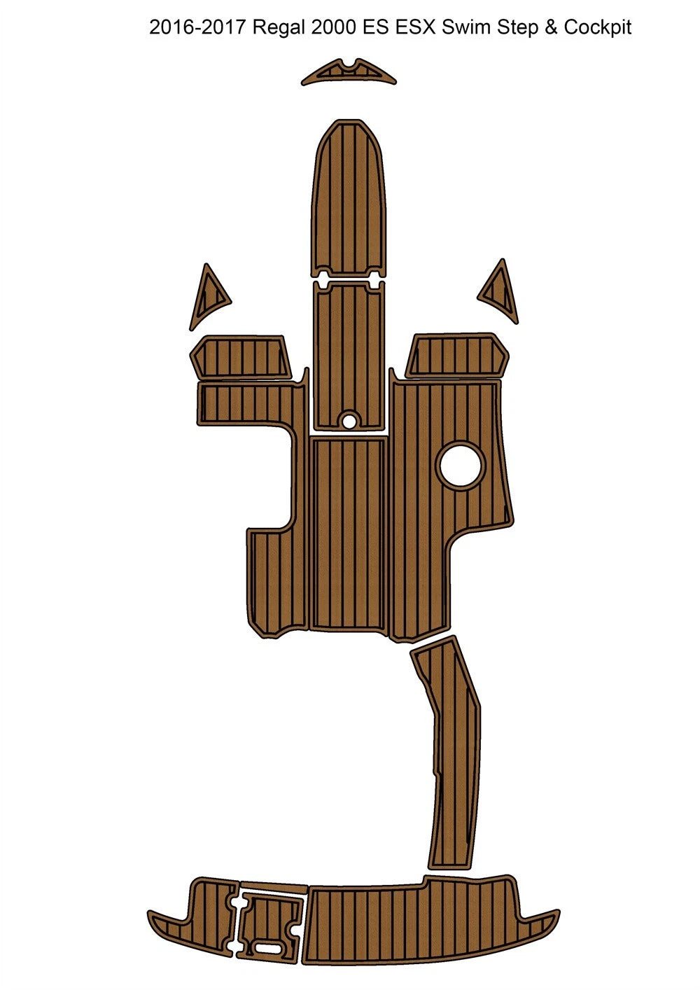 EVA Foam Teak Flooring for Regal 2000 ES/ESX (2016–2017)