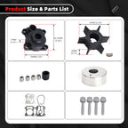 Water Pump Impeller Repair Kit for Honda 25/30HP Outboard