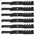 6 Pack Toothed Mulching Blades for Gator GX22151 BY20850 (42")