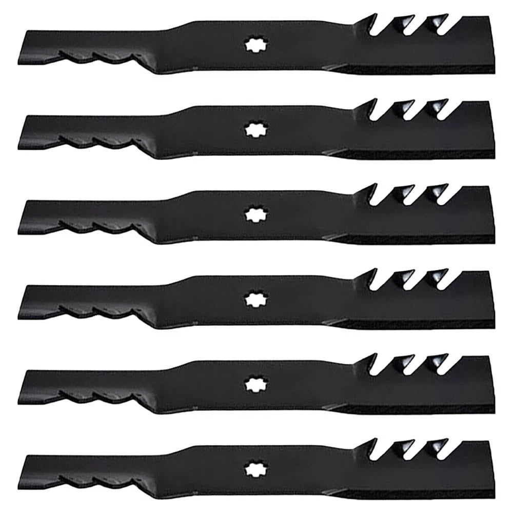 6 Pack Toothed Mulching Blades for Gator GX22151 BY20850 (42")