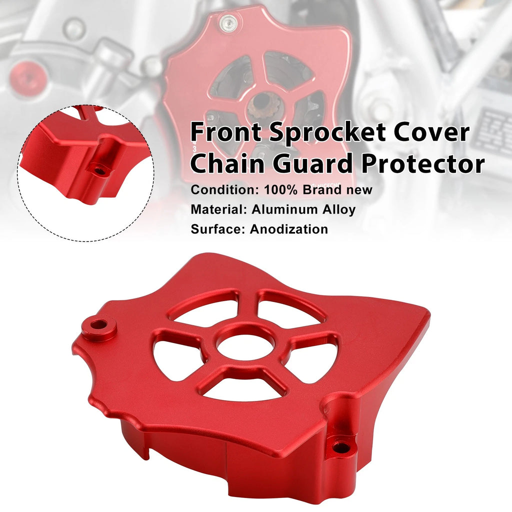 Front Sprocket Cover Chain Guard Protector for Honda XR650L (1993–2025) Red