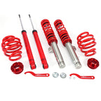 Coilover Kit for BMW 3 Series E46 (1998-2006) - Adjustable Shock Struts Red
