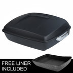 Matte Black Chopped Trunk for Harley Touring Electra Glide (2009–2013)