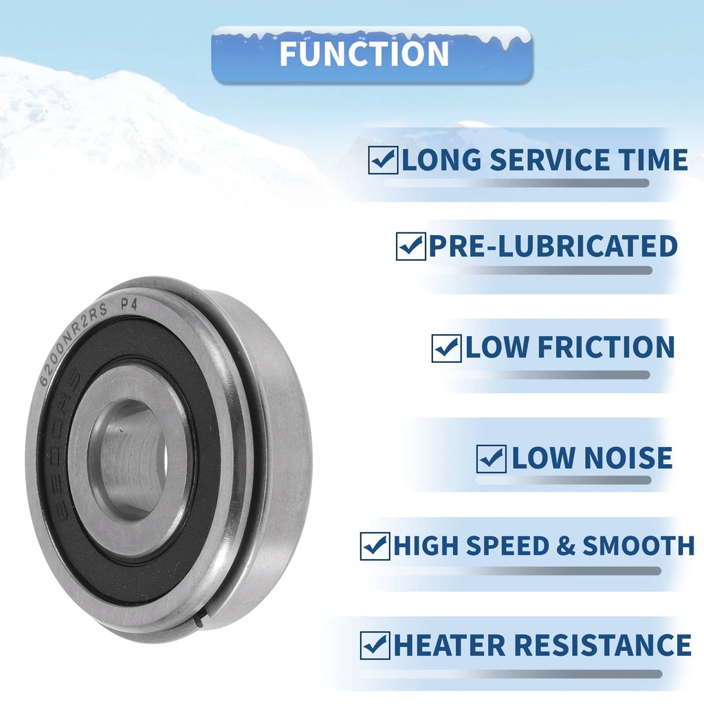 6200NR2RS Deep Groove Ball Bearings for Various Applications (10x30x9mm)