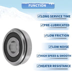 6200NR2RS Deep Groove Ball Bearings for Various Applications (10x30x9mm)