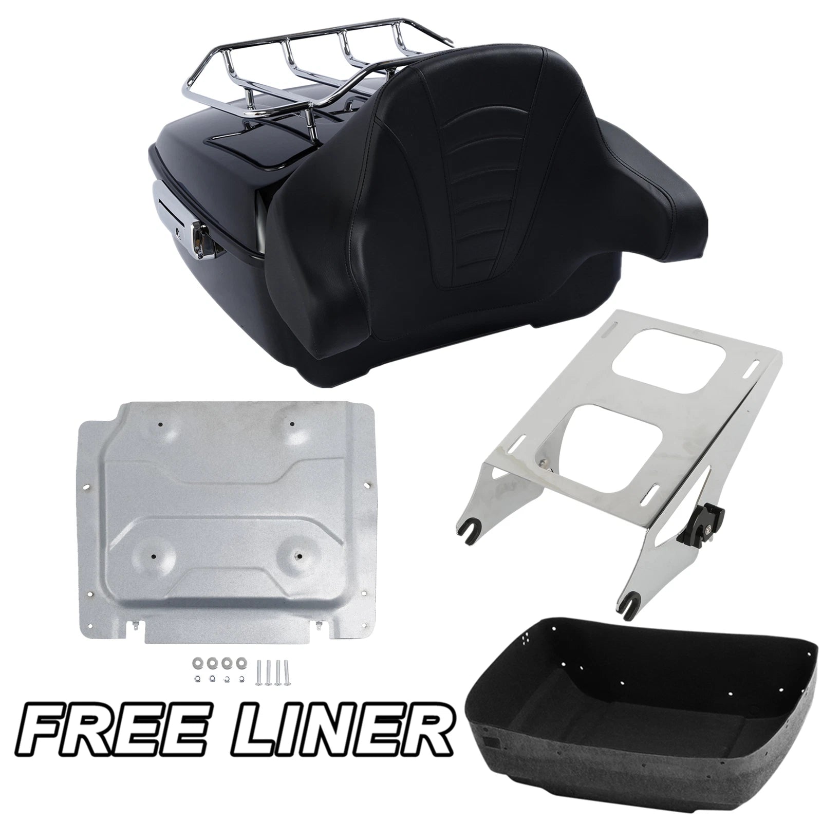 Trunk Pad Mount Rack Base Plate for Harley Touring (2014–2025)