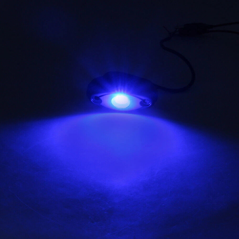 10pcs 9W Blue LED Rock Light for ATV Car Boat Motor (Universal)
