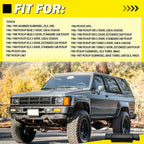 Front Door Handle Set for Toyota Pickup 1984-1988, 4Runner 1984-1989