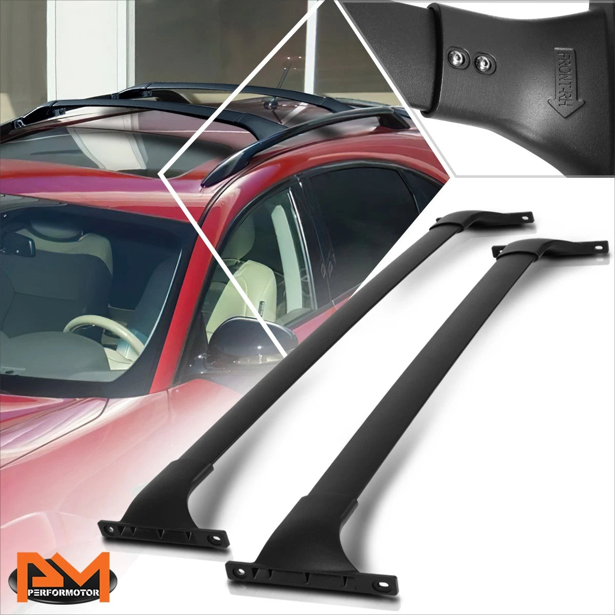 Set of 2 Roof Rack Cross Bars for Infiniti QX70 FX35 FX37 (2011–2018)