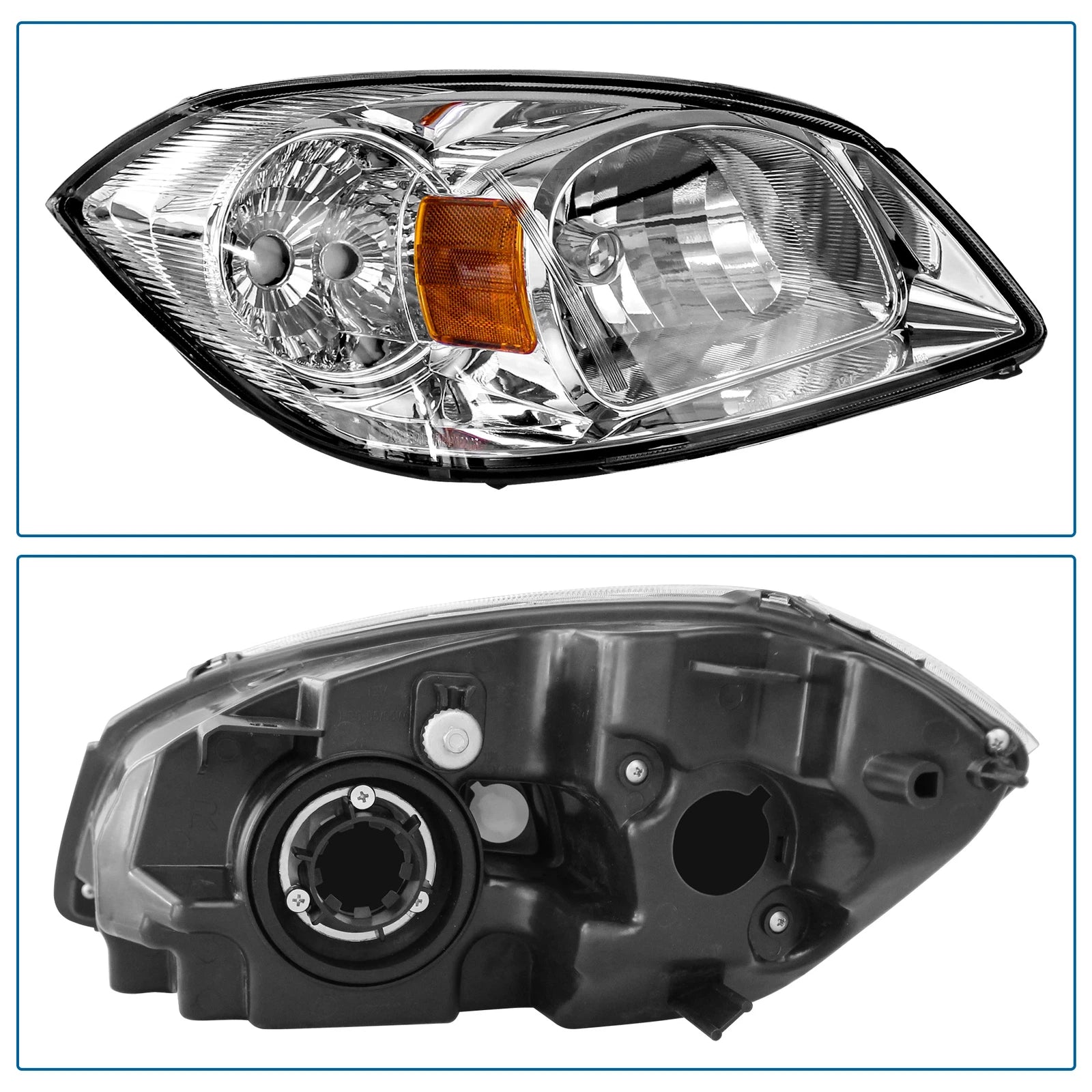 Halogen Headlight Set for Chevrolet Cobalt, Pontiac G5 (2005-2010)