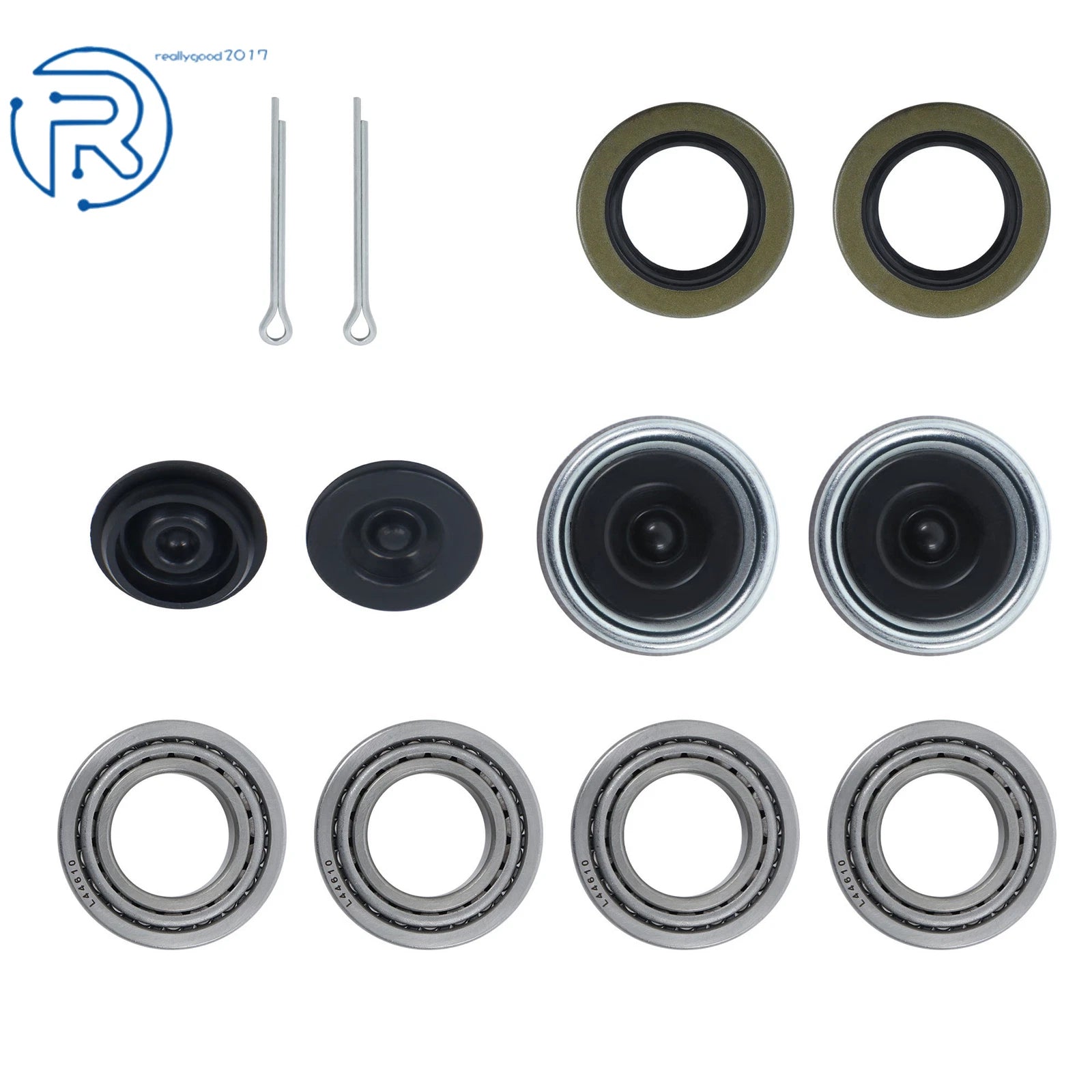 Set of 2 Trailer Wheel Hub Bearings for Axles 2000 lbs (1-1/16")