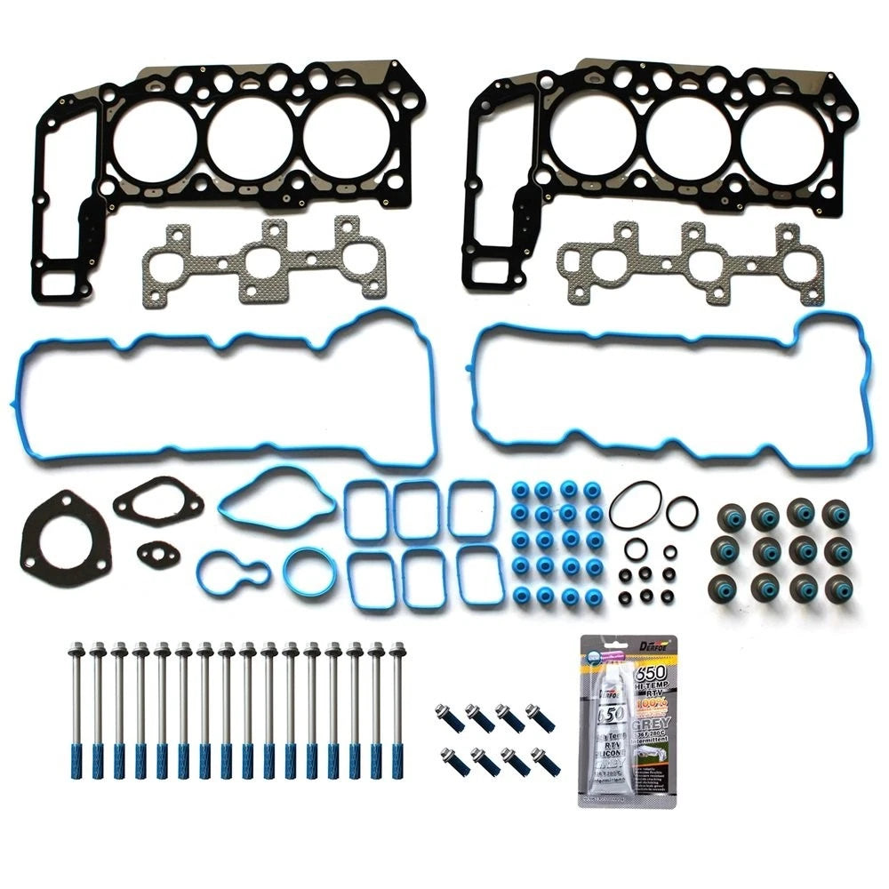 Head Gasket Set with Bolts for Dodge Dakota, Mitsubishi, Jeep 3.7L (2005–2012)