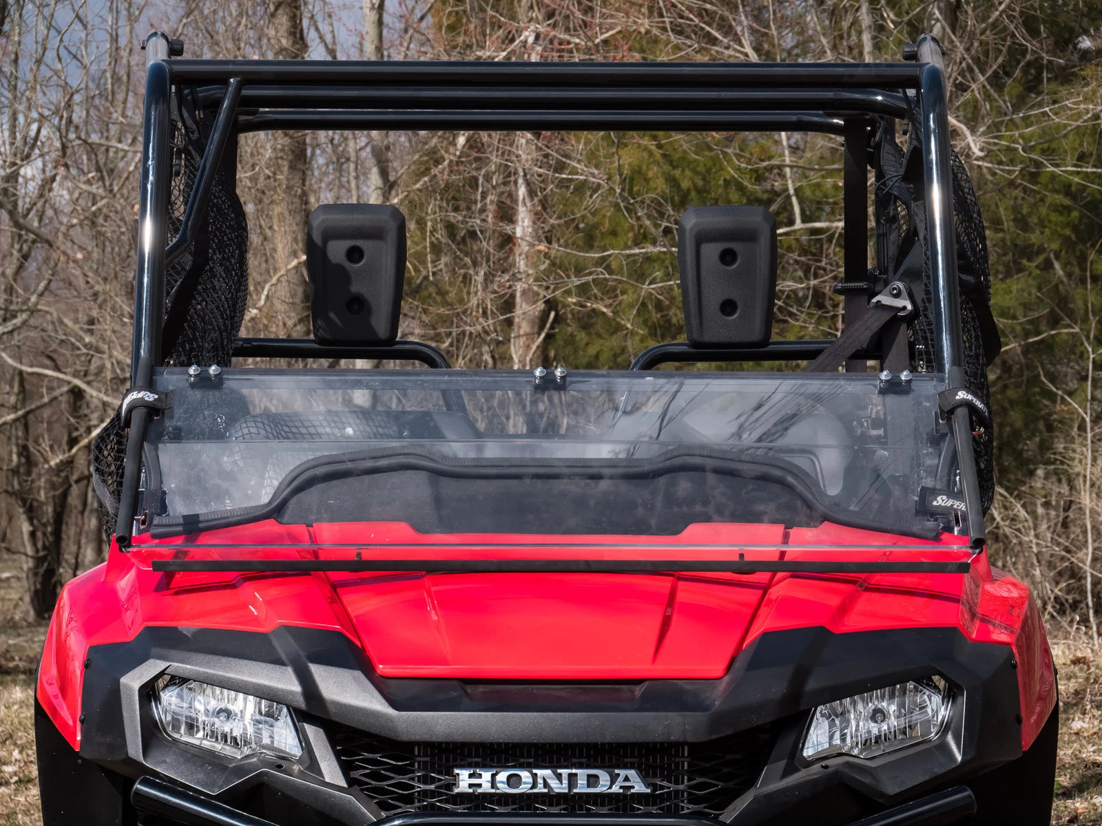 Scratch Resistant Flip Down Windshield for Honda Pioneer 700 (2014–2023)